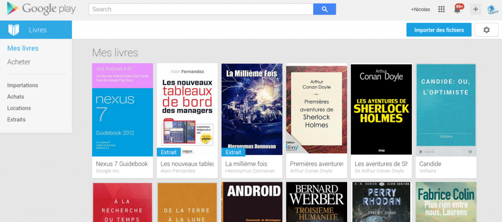 Google Play livre sur Chromebook
