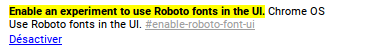 chrome://flags/#enable-roboto-font-ui