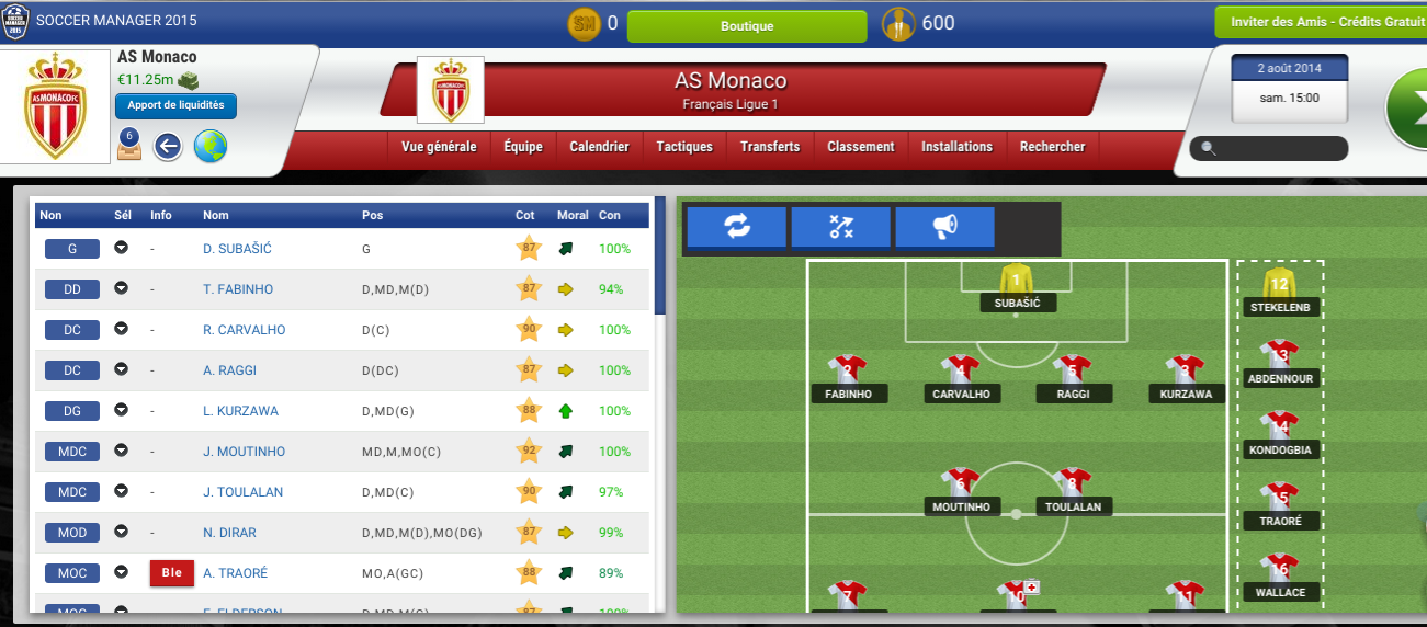 Soccer manager 2015 match