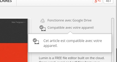 Compatibilité Chrome web store