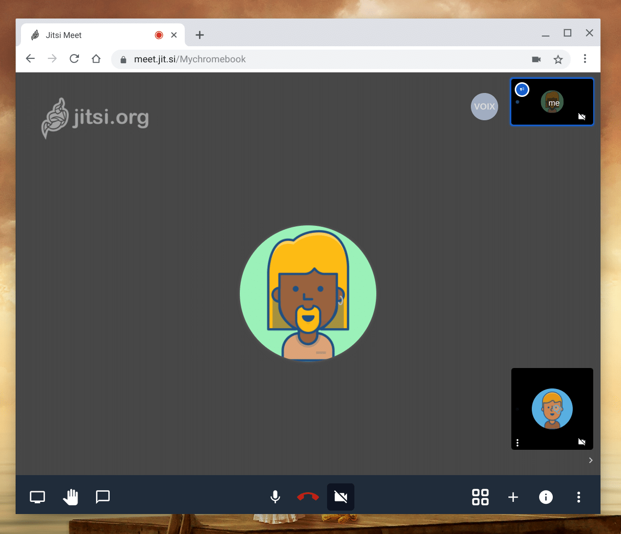 Jitsi La vidéo conférence sur ChromeOS