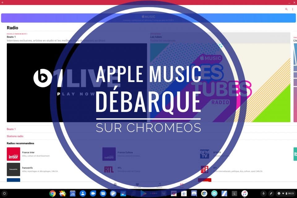 Les Chromebook peuvent maintenant utiliser Apple Music