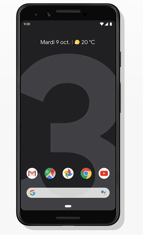 Smartphone Google Pixel 3 64 Go Simplement noir