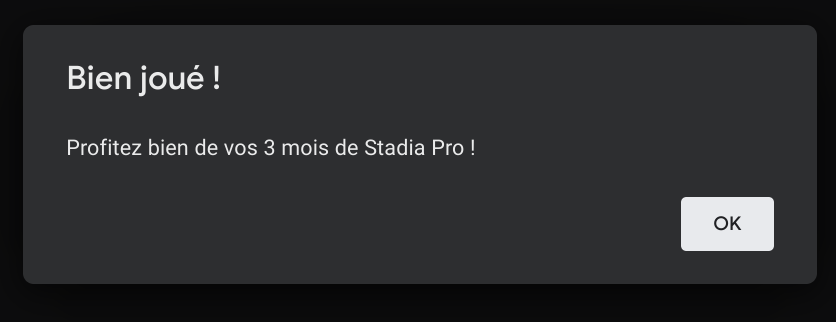 Stadia Pro offert pendant 3 mois pour les possesseurs de Chromebook