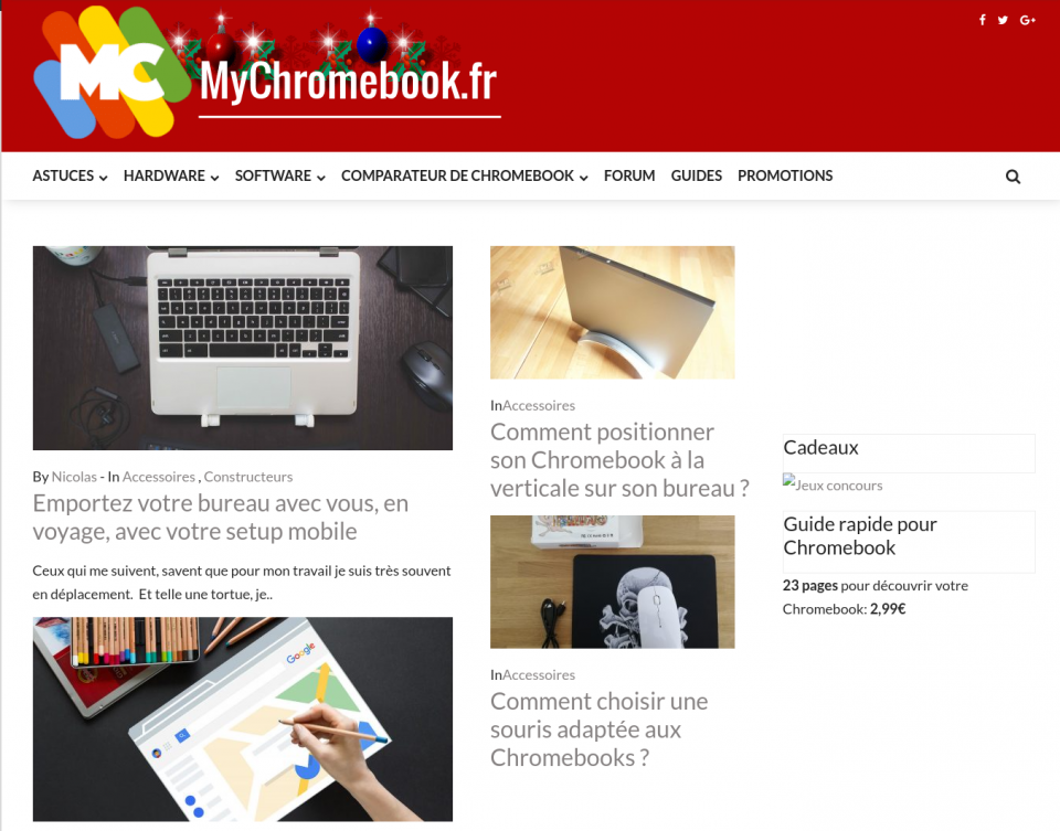 Le site mychromebook fait peau neuve