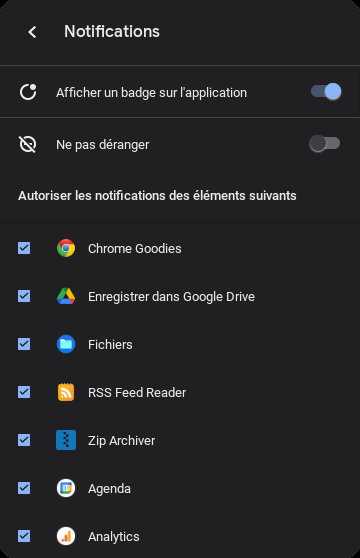 Contrôler les notifications dans Chrome OS et Google Chrome
